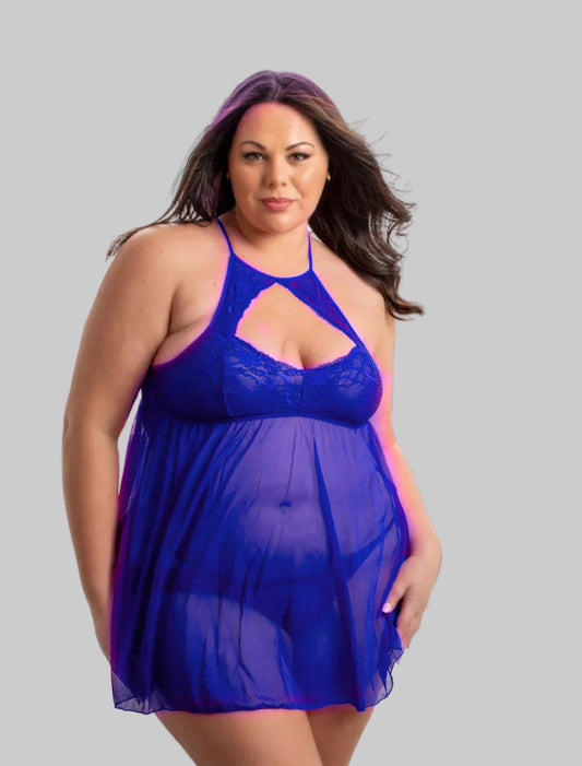 Cleo Blue Royal Babydoll